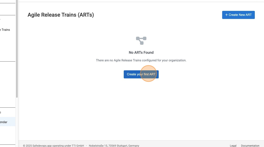 Click Create your first ART